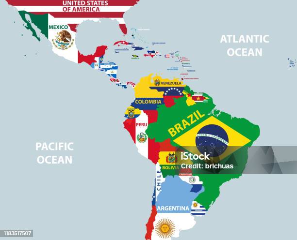 Carte Amérique Centrale Flag Free Vector Telecharger