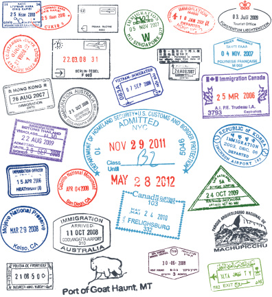 Vector Passport Stamps