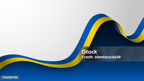 istock EPS10 Vector Patriotic Background with the colors of the flag of Ukraine. 1346587495