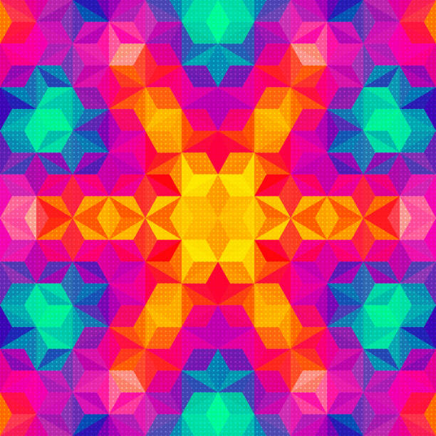 Vector Pattern Background Vector Abstract Colorful Pattern Background kaleidoscope stock illustrations