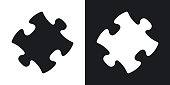 istock Vector puzzle icon. Two-tone version 671263684