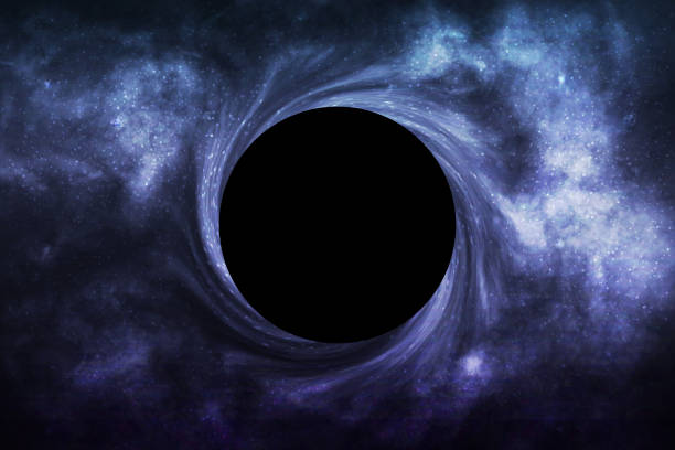 Vector realistic isolated Black Hole in space background for template decoration and wallpaper covering. Concept of universe and wormhole. Vector realistic isolated Black Hole in space background for template decoration and wallpaper covering. Concept of universe and wormhole. black hole space stock illustrations