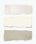 istock Vector realistic torn pieces of paper. 686957546
