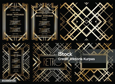 istock vector retro pattern for vintage party 850888458
