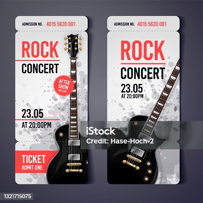 istock vector rock festival ticket design template with guitar 1321715075