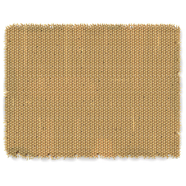Vector Sackcloth Frame Vector Sackcloth texture isolated on white background burlap stock illustrations