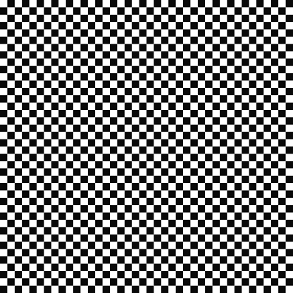 Vector seamless checkered flag pattern. Geometric texture. Black-and-white background. Monochrome design. Vector EPS10