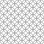 Vector seamless circles pattern - simple ornamental background.