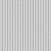 istock Vector seamless herringbone pattern. Geometric line texture. Black-and-white background. Monochrome design. 833738904
