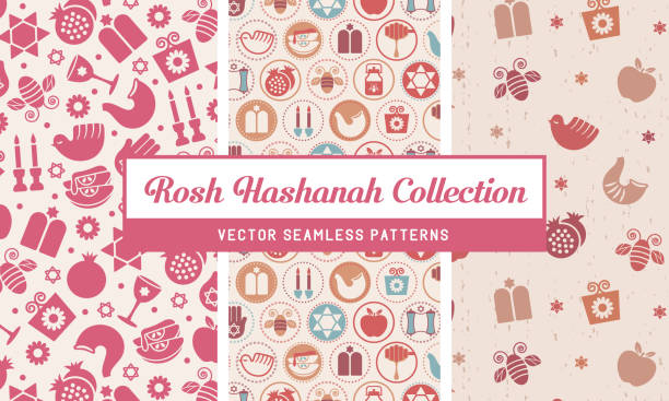 Collection of 3 vector-seamless patterns for love and romance. Valentine's Day seamless pattern collection. Love and romance symbols and icons. Red and pink colors.
