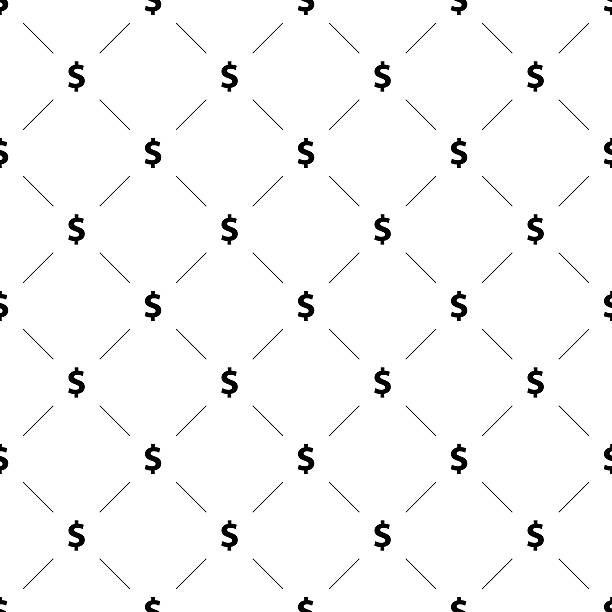 Vector seamless pattern, money Vector seamless pattern, money, Editable can be used for web page backgrounds, pattern fills money background stock illustrations