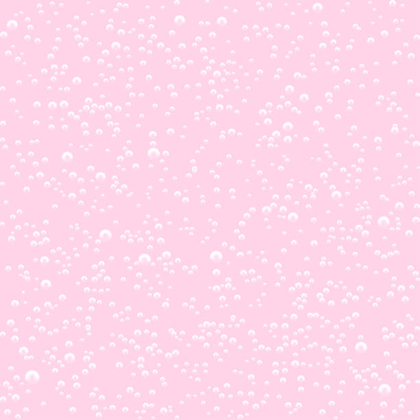 ピンクのミルク シェーク泡のシームレスなパターンをベクトル。ベクトルの図。 - 炭酸点のイラスト素材／クリップアート素材／マンガ素材／アイコン素材