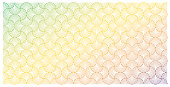 istock Vector seamless semi-circle pattern background 1195204065