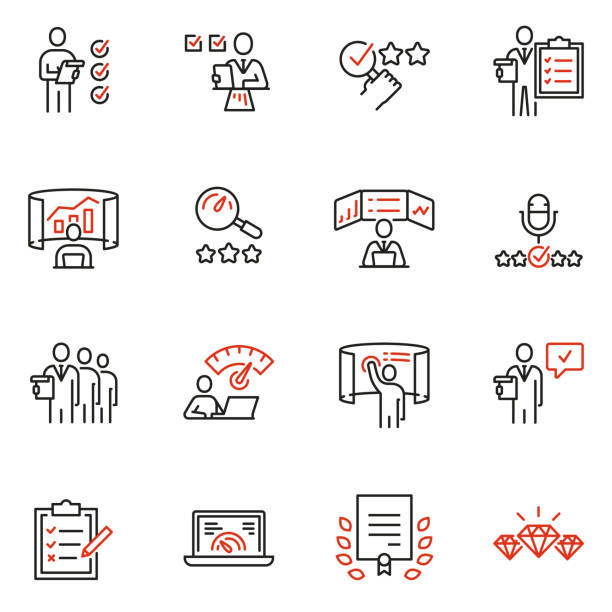 Vector set of linear icons related to analytics, data processing and conclusion. Auditor, analyst and expertise. Mono line pictograms and infographics design elements Vector set of linear icons related to analytics, data processing and conclusion. Auditor, analyst and expertise. Mono line pictograms and infographics design elements control stock illustrations