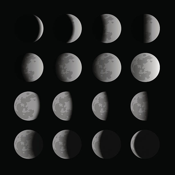 Moon Calendar Illustration : Royalty free moon phases cycle clip art vector images Moon Calendar Illustration : Royalty free moon phases cycle clip art vector images