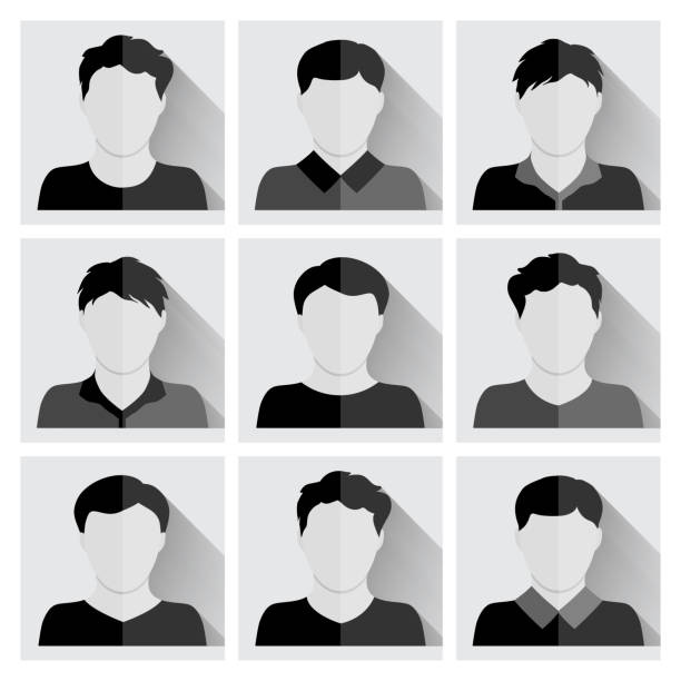 Vector set of people icons vector art illustration