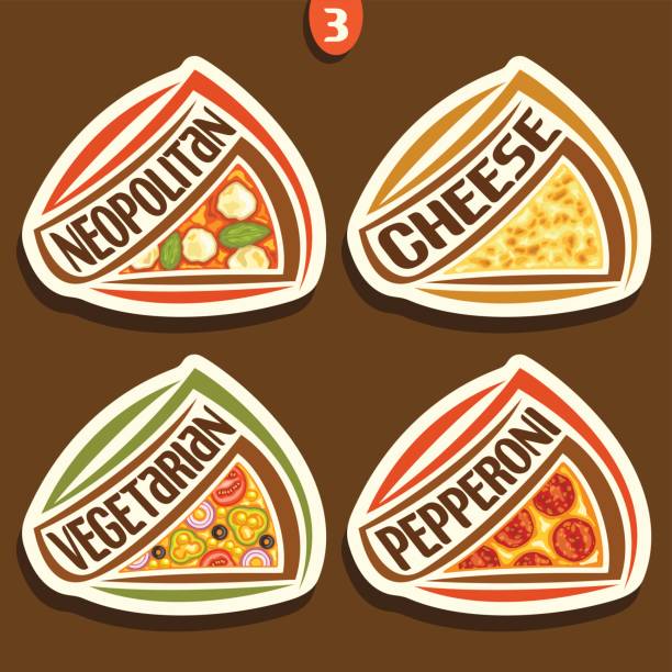 illustrazioni stock, clip art, cartoni animati e icone di tendenza di segni vettoriali per la pizza italiana - spezia napoli