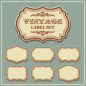 istock Vector set vintage labels 474189279