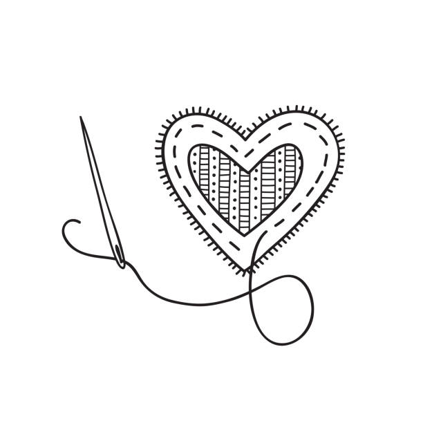 Royalty Free Heart Thread Clip Art, Vector Images & Illustrations - iStock