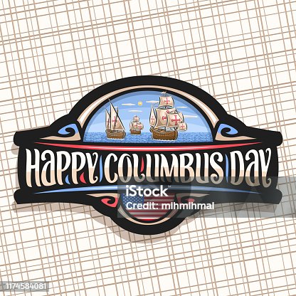 istock Vector sign for Columbus Day 1174584081