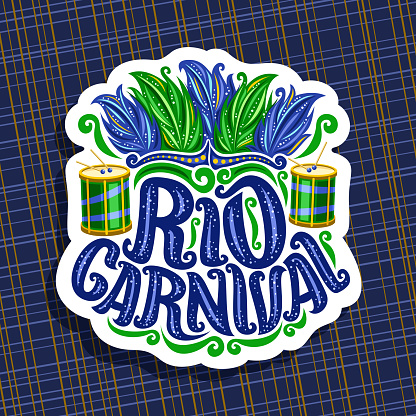 Vector sign for Rio Carnival