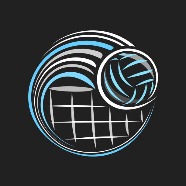 ilustraciones, imágenes clip art, dibujos animados e iconos de stock de señal vectorial para voleibol - pelota de voleibol