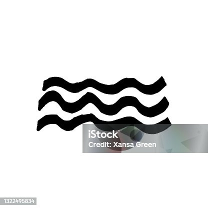 istock Vector sign of sea waves 1322495834