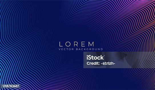 istock Vector simple background with color abstract wave 1318783687