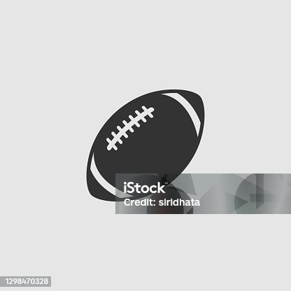 istock Vector Simple Isolated Football Icon 1298470328