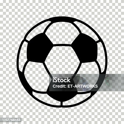 istock Vector Soccer Ball Icon on isolated background 1357766483
