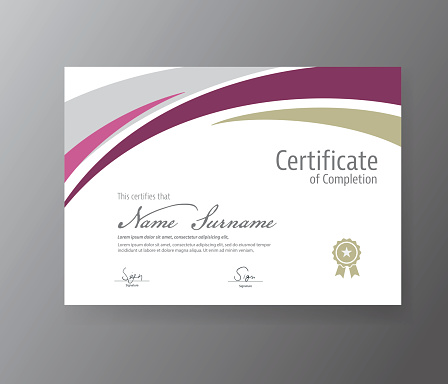 Vector template for certificate,modern diploma
