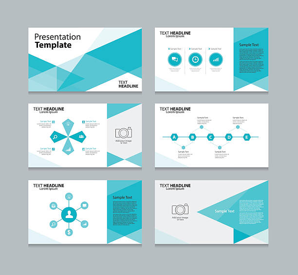 Vector template presentation slides background design Vector template presentation slides background design performance designs stock illustrations