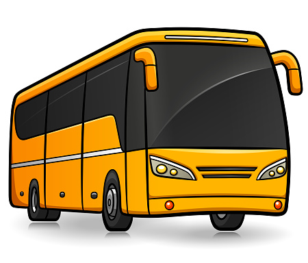 Vector tourism bus  isolated design