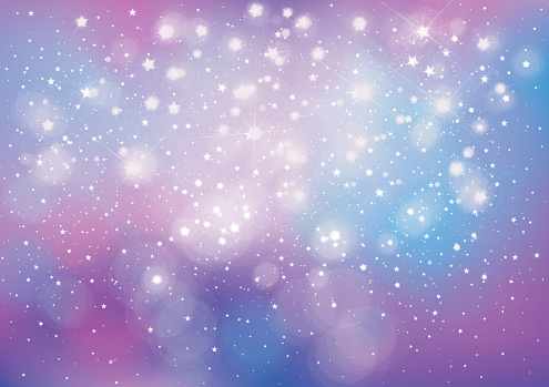 Vector violet, sparkle  background with  lights and stars.