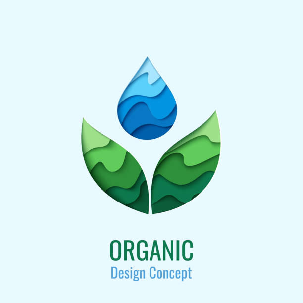 ilustrações de stock, clip art, desenhos animados e ícones de vector water drop design template - friends color background