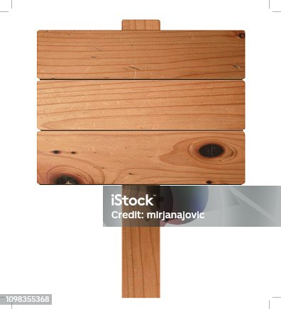 istock Vector wooden sign 1098355368