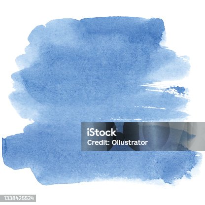 istock Vectorized watercolor background blue 1338425524