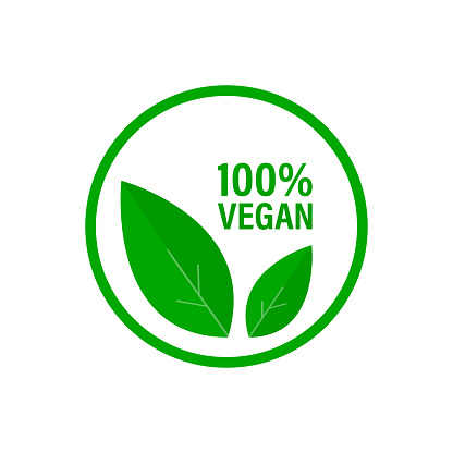 Ilustración de Icono Vegano 100 Etiqueta Vegana Illustraion Vectorial  Aislado y más Vectores Libres de Derechos de Comida vegana - iStock