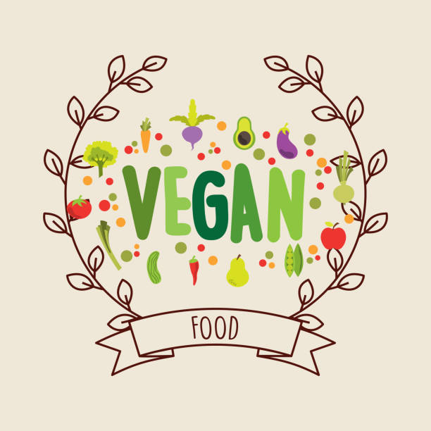 stockillustraties, clipart, cartoons en iconen met vegetarisch voedsel ontwerp - kruidnoten