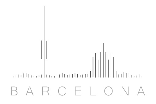 Vertical Bars Barcelona Landmark Skyline