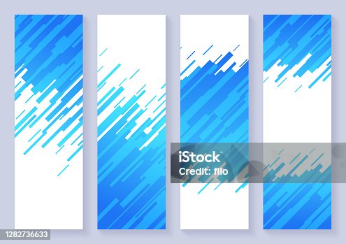 istock Vertical Dash Abstract Background Banners 1282736633