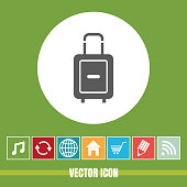 Very Useful Vector Icon Of Travel Bag.
