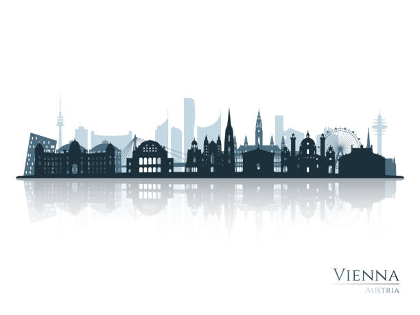 34 Modern Vienna City Skyline Design Austria Illustrations & Clip 