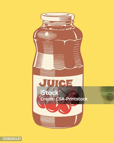 istock View of cherry juice bottle 1328204431