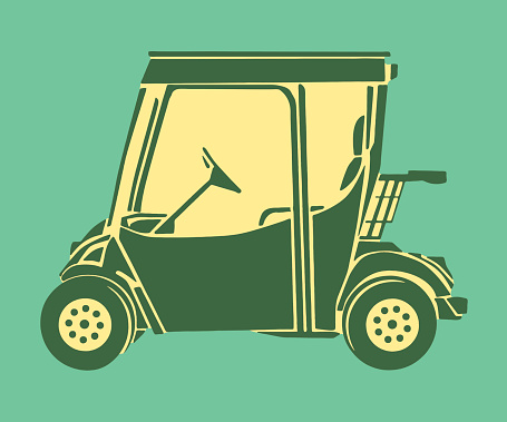View of golf cart
