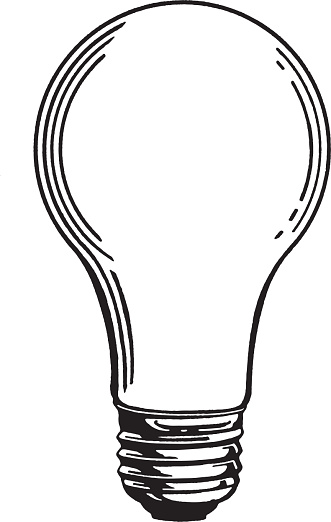 View of light bulb