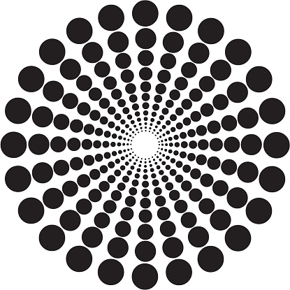 View of Optical illusion pattern