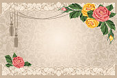 Luxurious background in vintage style