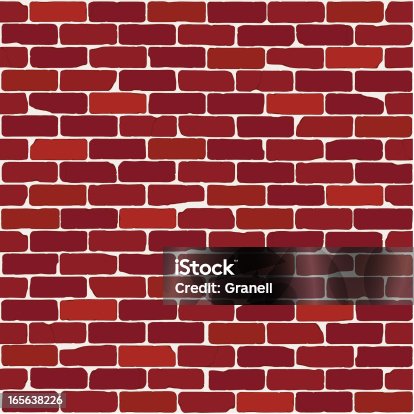 istock Vintage Brick Wall (Seamless) 165638226