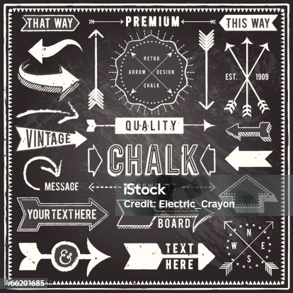 istock Vintage Chalkboard Arrows 466201685